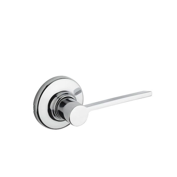 Kwikset Ladera Lever, Round Rose Passage Door Lock, New Chassis and 6AL Latch, RCS Strike Bright Chrome Finish 200LRLRDT-26 - main